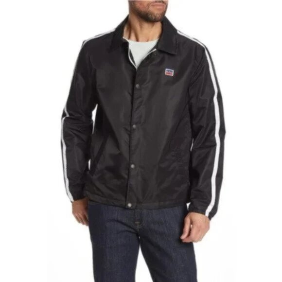 Levis Stripe Coaches Windbreak Varsity Jacket NWT - Picture 1 of 7